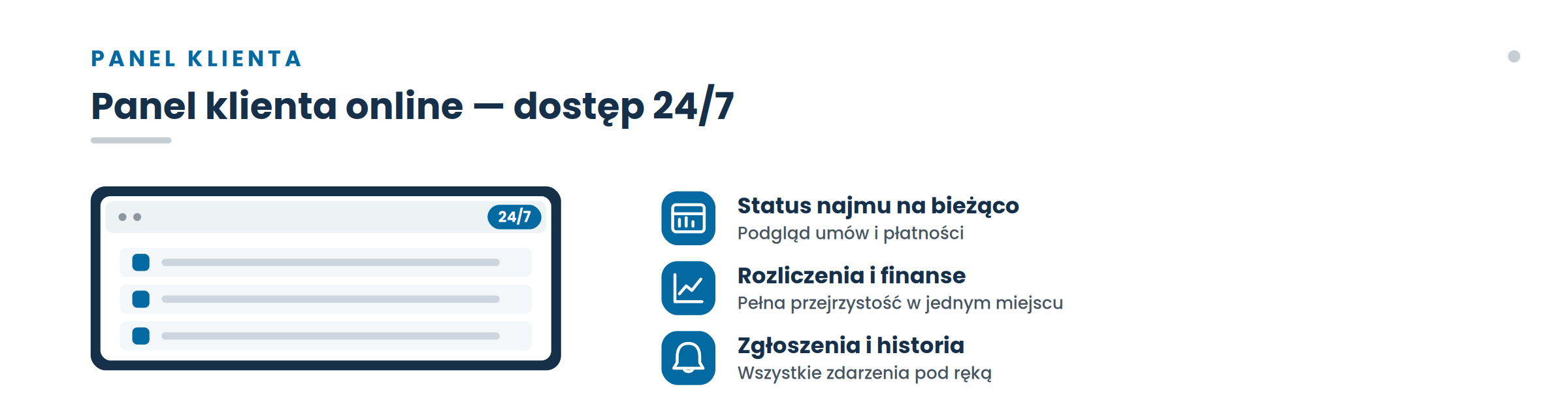 Panel klienta online — dostęp 24/7